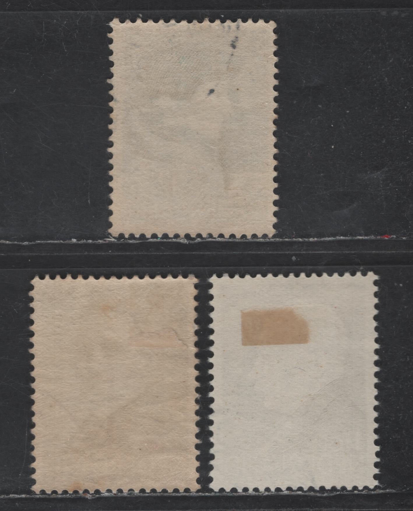 Lot 303 Netherlands SC#B86-B87, B89 1.5c+1.5c - 12.5c+3.5c Brown Black - Dull Blue H Kamerlingh Onnes - Desiderius Erasmus, 1936 Semi Postal Issue, 3 Very Fine Used Singles