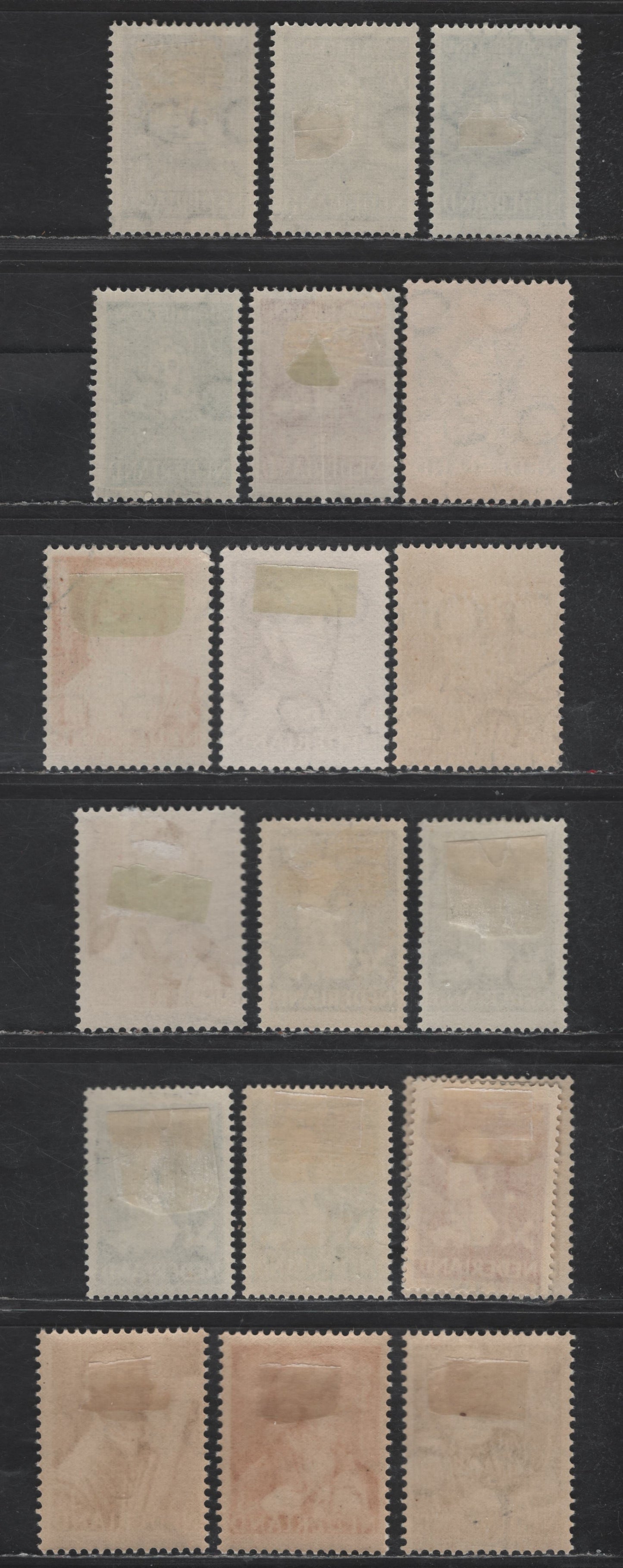 Lot 322 Netherlands SC#B123-B126, B129-B143 1.5c+1.5c - 7.5c+3.5c Brown Black - Deep Henna Brown Vincent Van Gogh - Rembrants Painting Of Titus, 1940-1941 Semi Postal Issue, 19 VFNH Singles