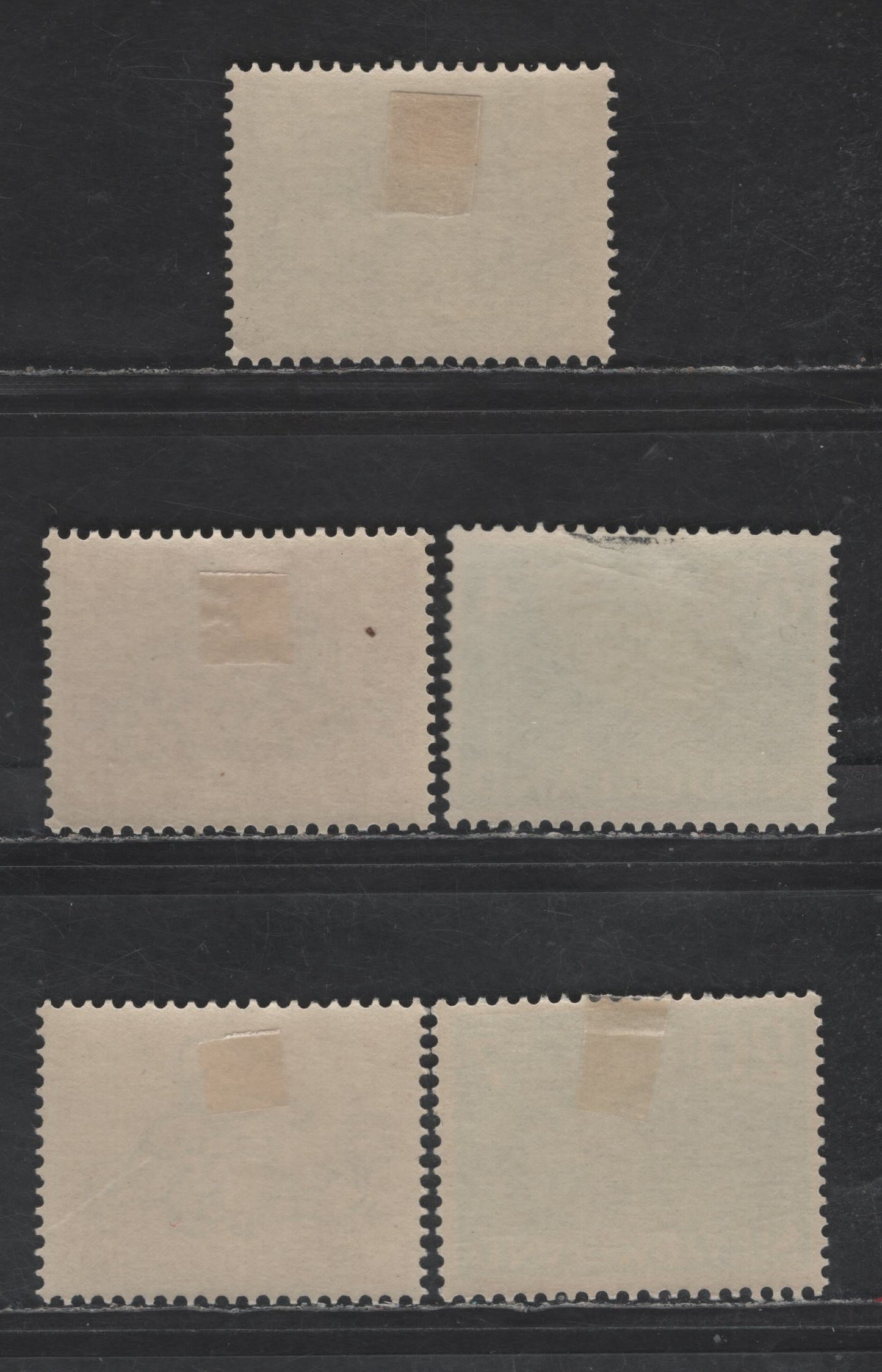 Lot 344 Netherlands SC#B243-B247 2c+3c - 20c+7c Olive - Blue Girl & Dog - Boy & Rabbit, 1952 Semi Postal Issue, 5 VFOG Singles