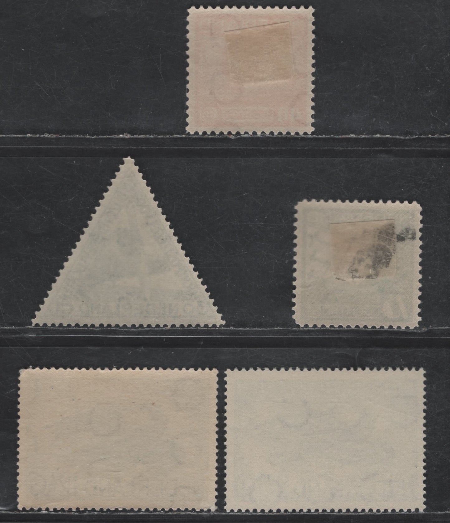 Lot 378 Netherlands SC#C4-C5, C10-C12 40c -25c Orange Red - Dark Blue & Gray Lt. G.A. Koppen - Crow in Flight, 1928-1953 Airmail Issues, 5 VFNH/OG Singles, C10-C12 Are NH, Rest OG