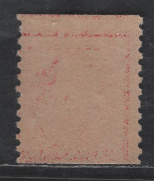 Lot 396 United States Of America SC#444 2c Carmine George Washington, 1908-1920 Washington-Franklin Issue, A Fine OG Single Flat Plate Coil, Perf. 10 Vertically, Wmk Single Lined USPS, Type 1
