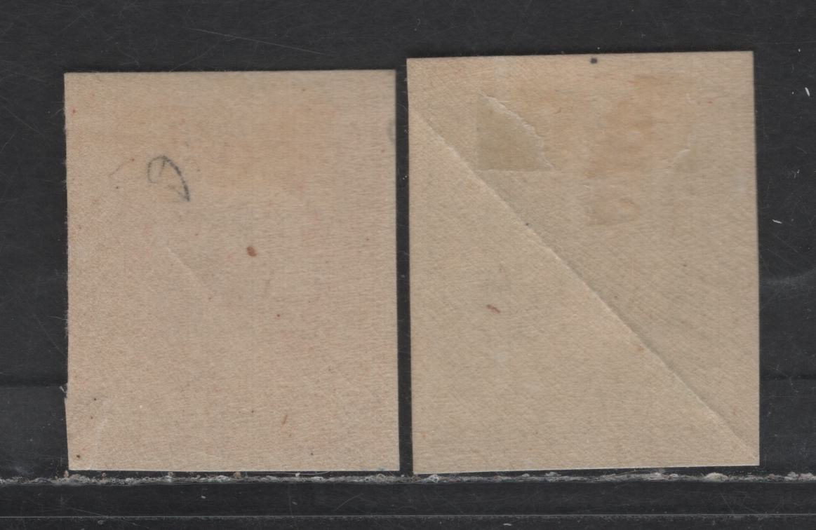 Lot 431 United States Of America SC#531, 533 1c-2c Grey Green & Pale Carmine George Washington, 1908-1920 Washington-Franklin Issue, 2 VGOG Singles Imperforate, Offset Printing, 2c Is Type V, 1c With Diagonal Crease & 2c With Small Tear At Lower Right