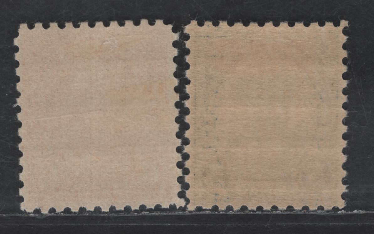 Lot 460 United States SC#586-587 5c - 6c Blue - Red Orange Theodore Roosevelt - Garfield, 1923-1926 Presidents Issue, 2 VFOG Singles, Perf 10, Stamp Designs 19.5x22.5mm
