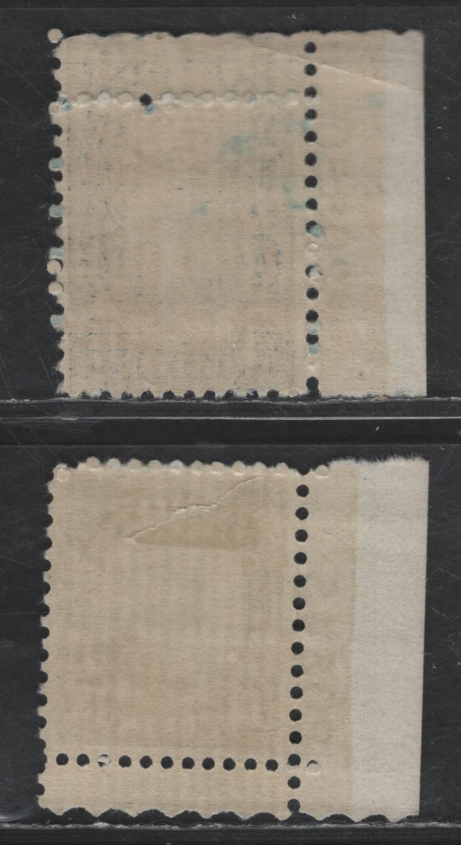 Lot 469 United States SC#694-695 13c - 14c Yellow Green - Dark Blue Benjamin Harrison - American Indian, 1931 Presidents Issue, 2 VFOG Singles, Rotary Press Printing