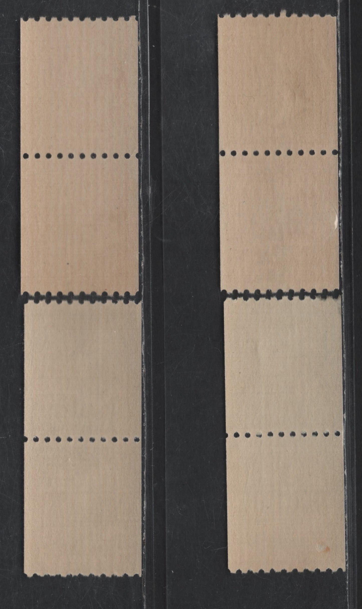 Lot 498 United States SC#848-851 1c -3c Green - Light Violet George Washington - Thomas Jefferson, 1939-1954 Presidential Issue, 4 VFNH Coil Pairs, Perf 10 Horizontal, Light Fingerprint On Gum Of1.5c & 3c, Small Gum Disturbances On 1c Pair