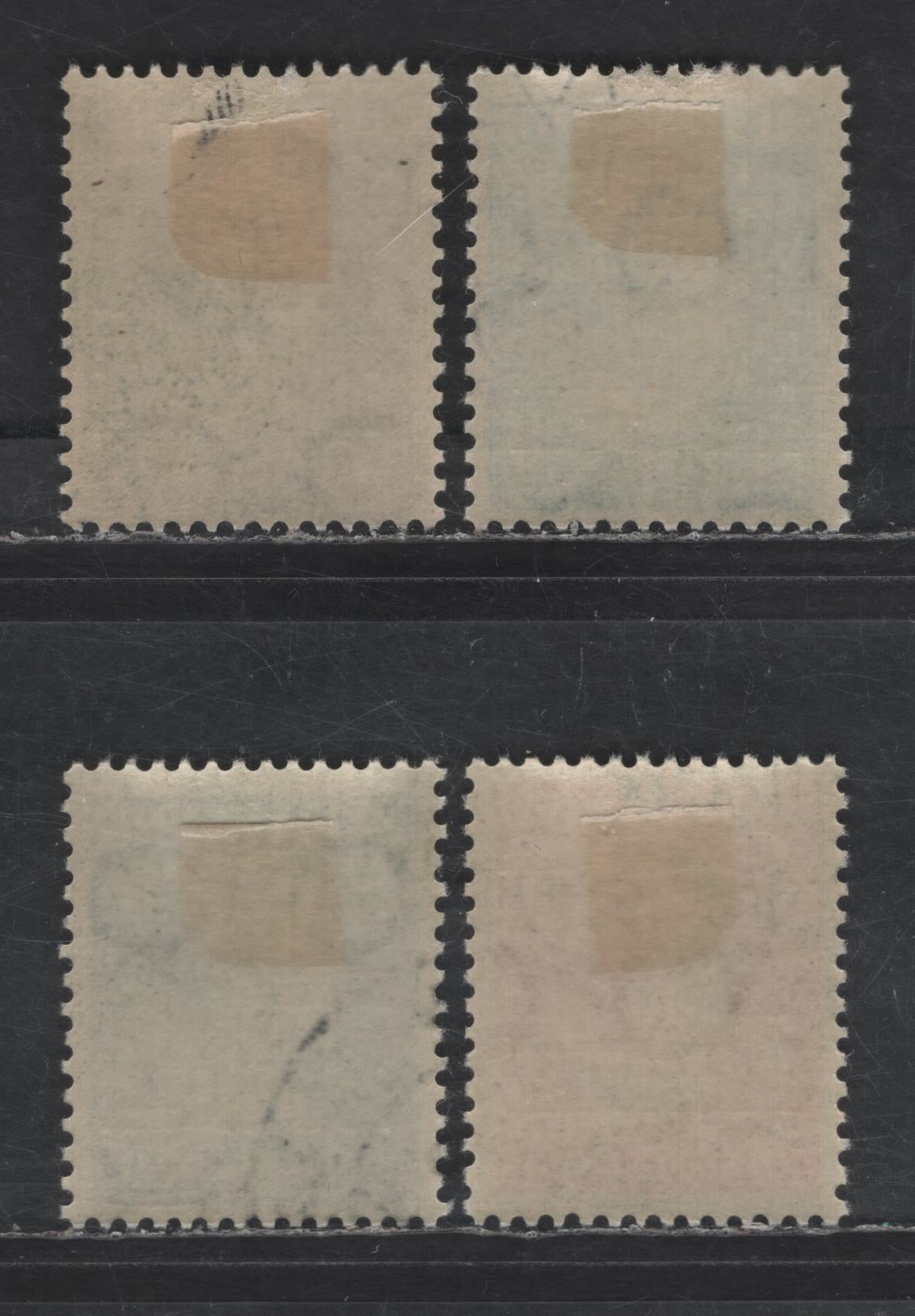 Lot 545 Netherlands SC#O16-O19 7.5c - 30c Bright Red - Bistre Queen Wilhelmina, 1940 Int'l Court of Justice Overprinted Issue, 4 Fine/Very Fine Used Singles, CTO, Full OG - The Only Way That These Were Issued