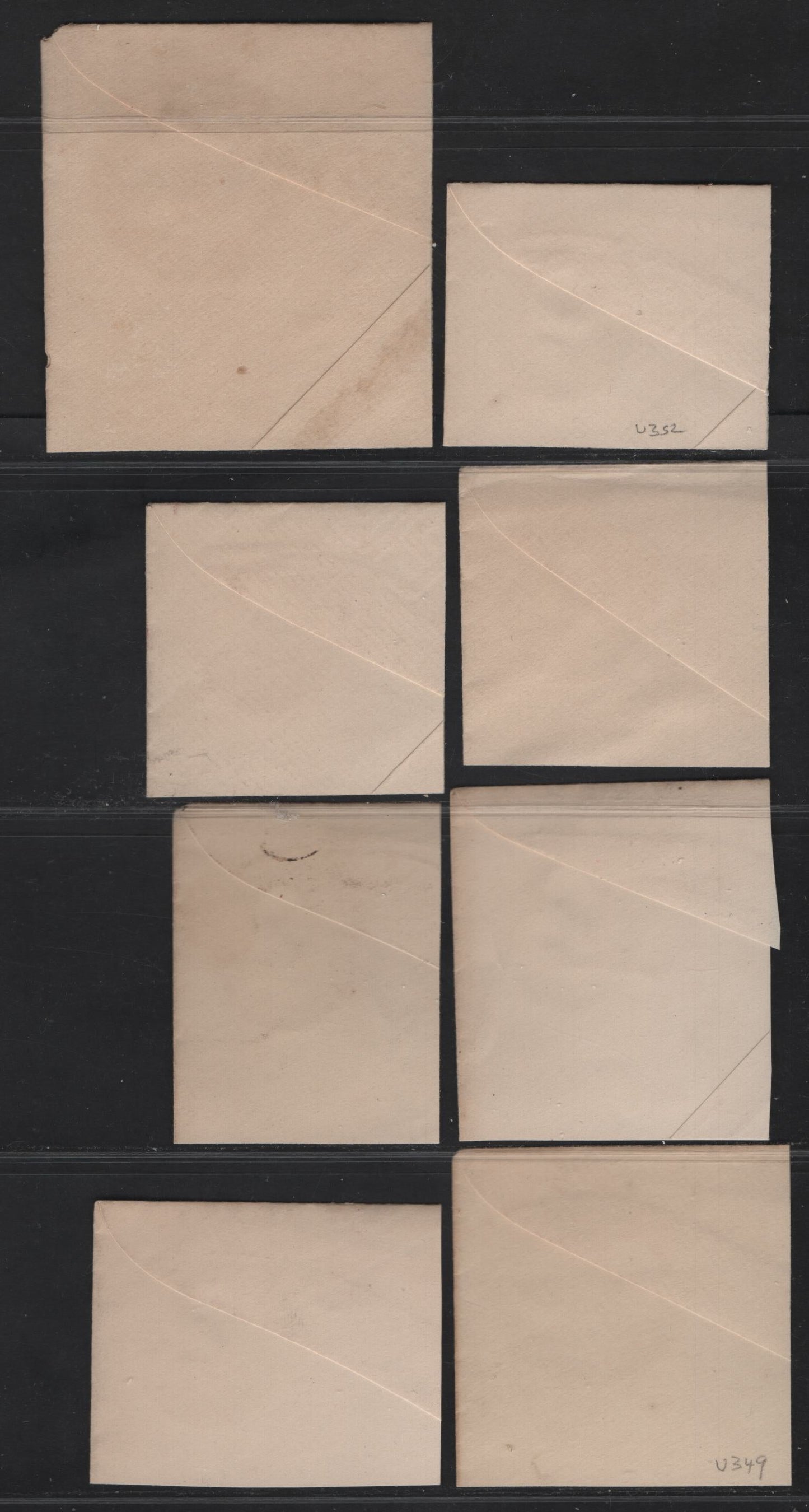 United States SC#U311, U349, U352, U362, U367 1c - 2c Green, Violet & Carmine Washington, 1887-1899 Heads - Columbus Exposition Issues, 8 VFOG Singles, White Paper, Dies 1 & 2