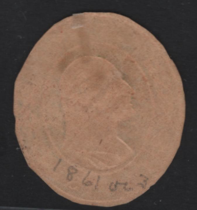 Lot 8 United States SC#U18 10c Green Washington, 1853-1855 Nesbitt Issue, A Ungraded Singles, Buff Paper, 20mm Label At Top, Cut to Shape