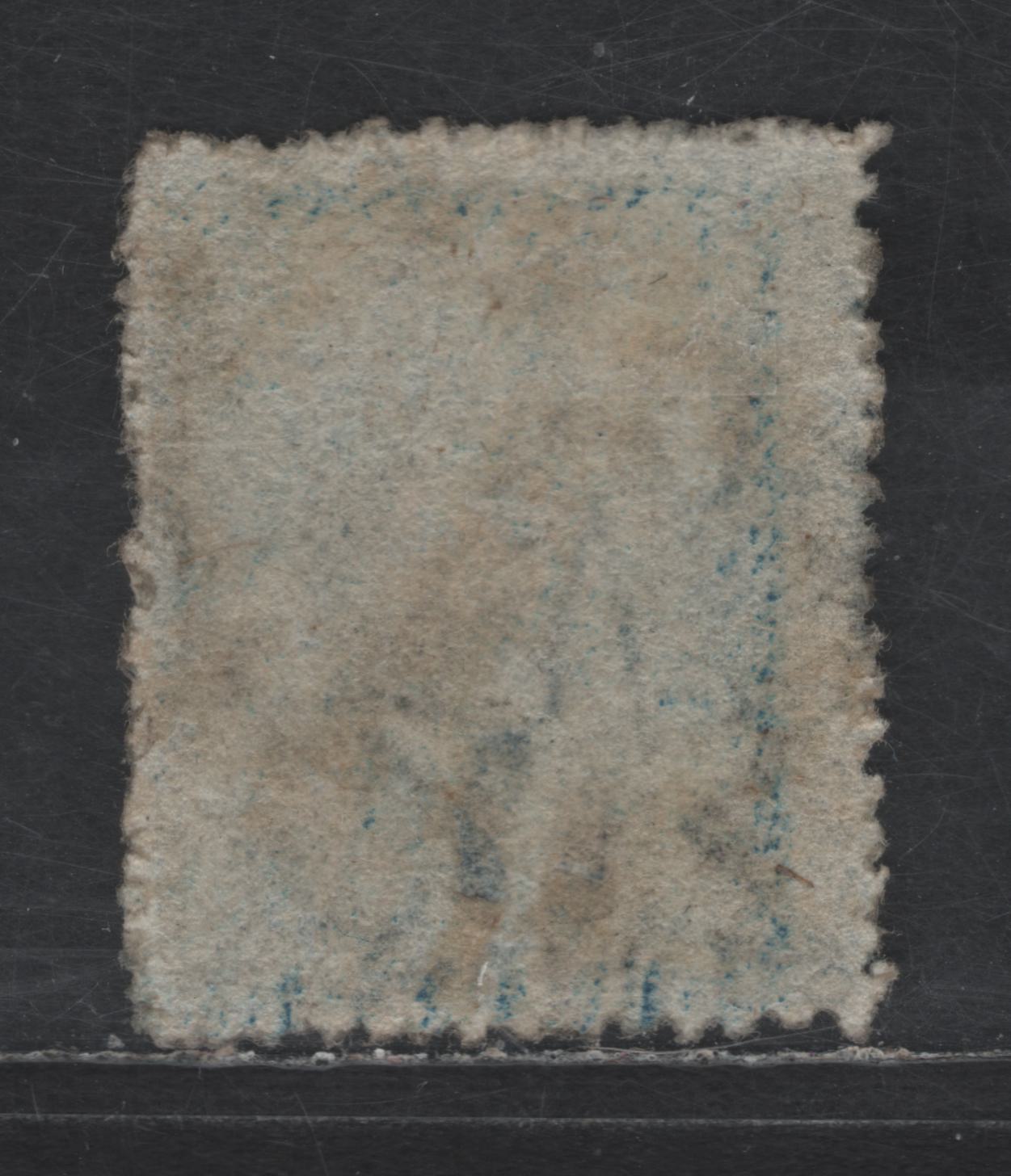 Lot 11 Barbados SG#44 1d Blue Britannia, 1870-1871 Britannia Issue, A Very Fine Used Single, Rough Perf 14-16, Large Star Wmk, Lovely Cancel & VF Centering For This Issue