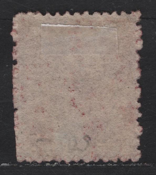 Lot 140 Natal SG#18 1d Lake Queen Victoria, 1863 Chalon Heads Issue, A Fine Used Single, Unwatermarked, Perf 13, Clipped Perfs At Lower Right