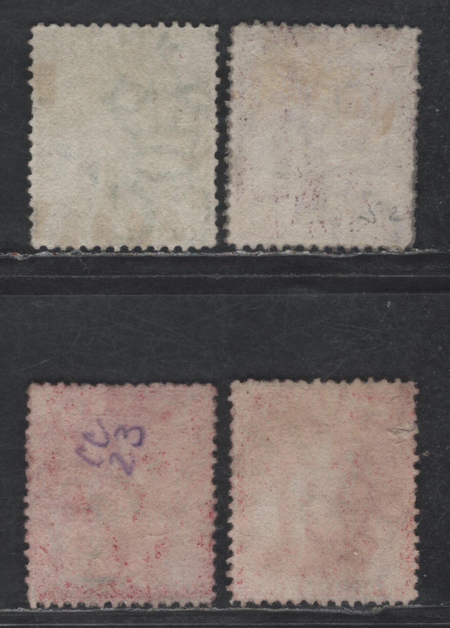 Lot 17 Barbados SG#72, 75-77 1/2d - 4d Bright Green - Red Britannia, 1875-1881 Britannia Issue, 4 Very Fine Used Singles, Crown CC Wmk, Perf 14