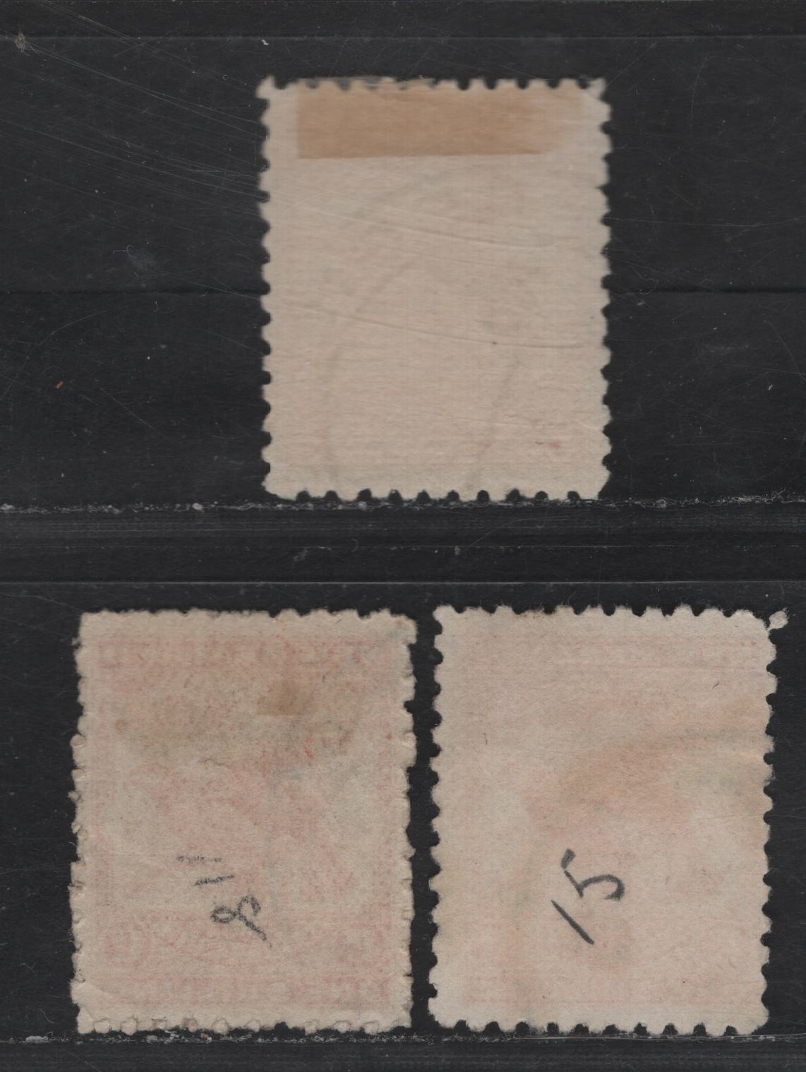 Lot 199 (C) New Zealand SG#268-b 1/- Red - Brown Red Kea & Kaka, 1899-1903 Pictorial Issue, 3 Fine/Very Fine Used Singles, Perf 11, Unwatermarked