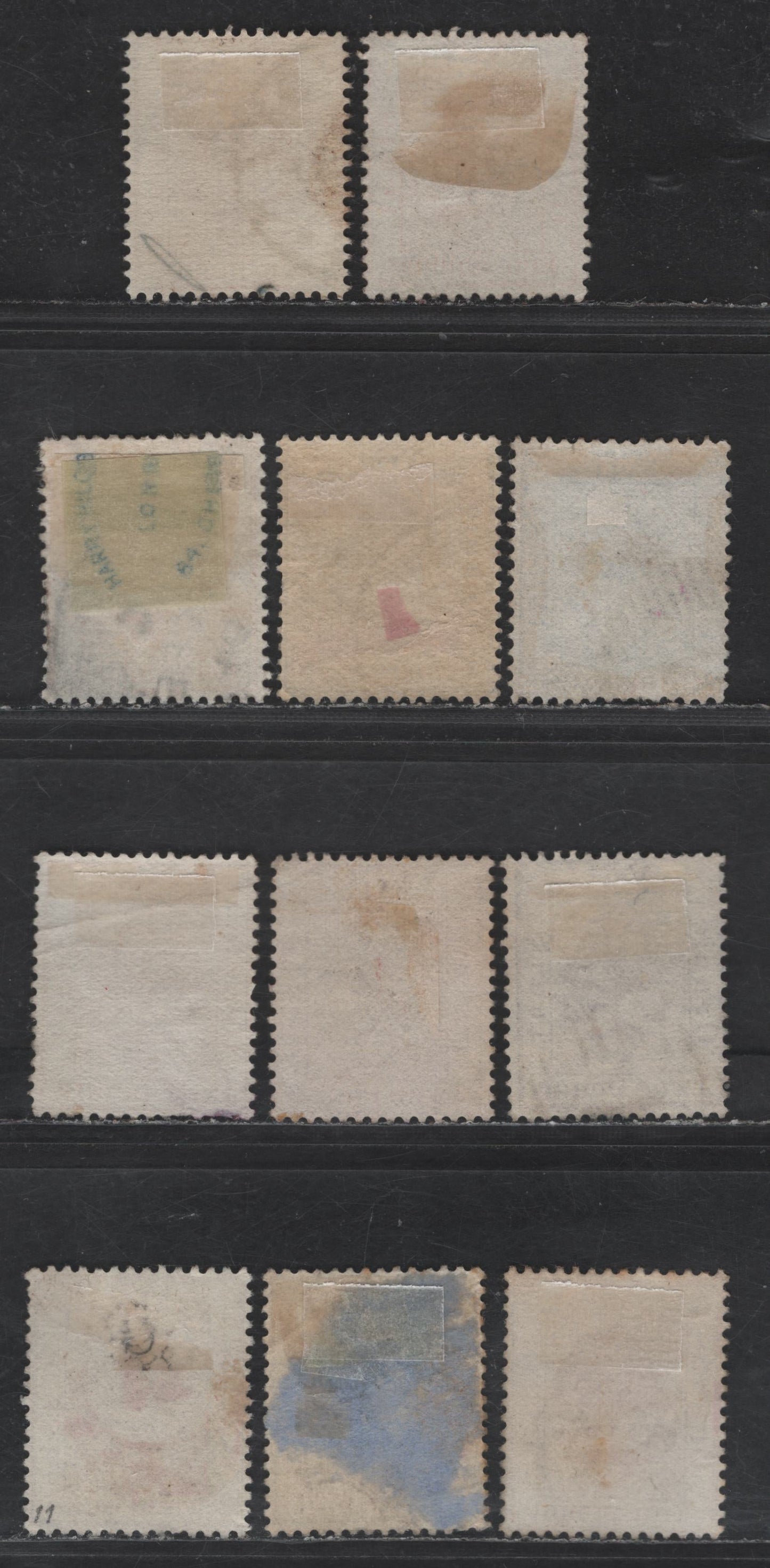 Lot 213 (C) Orange Free State SG#2, 8, 9, 18, 48-51, 68 1d - 3d Red Brown - Ultramarine Tree, 1868-1894 Tree Definitives, 10 Fine Used Singles