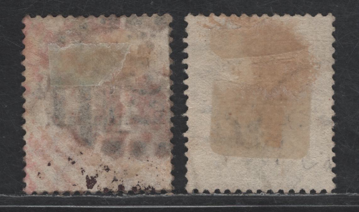 Lot 35 (C) British Bechuanaland SG#5-6 1d - 2d Rose Red - Pale Bistre Seated Hope, 1885-1887 Overprinted Seated Hope Issue, 2 Very Good/Very Fine Used Singles, Anchor Wmks