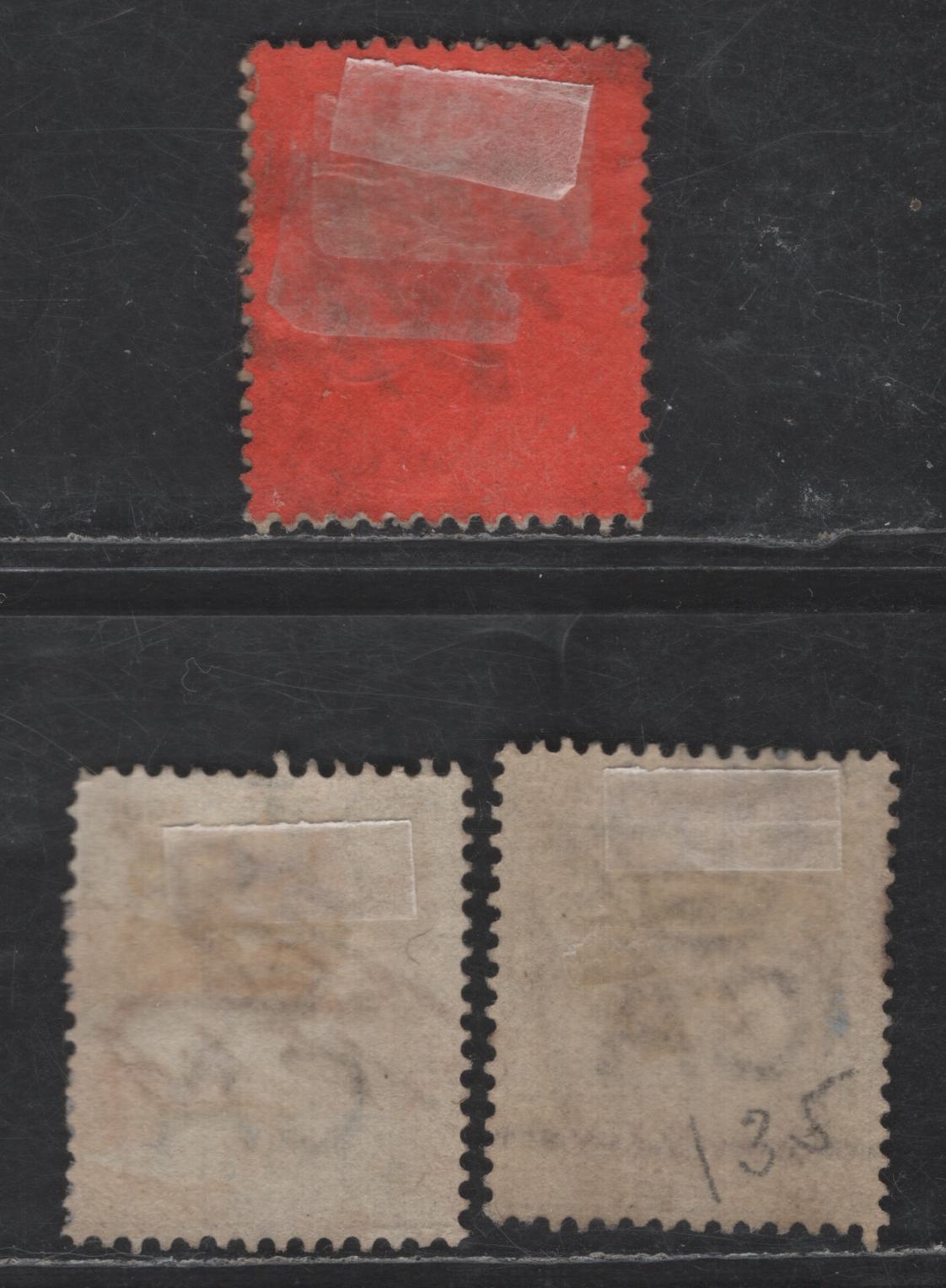 Lot 72 British Guiana SG#196, 198, 200a, 235 2c - 12c Dull Purple & Black on Red - Dull Purple on Mauve Badge of the Colony, 1889-1903 Badge of the Colony Issue, 4 Fine/Very Fine Used Singles, Crown CA Wmk, Fiscal Cancels