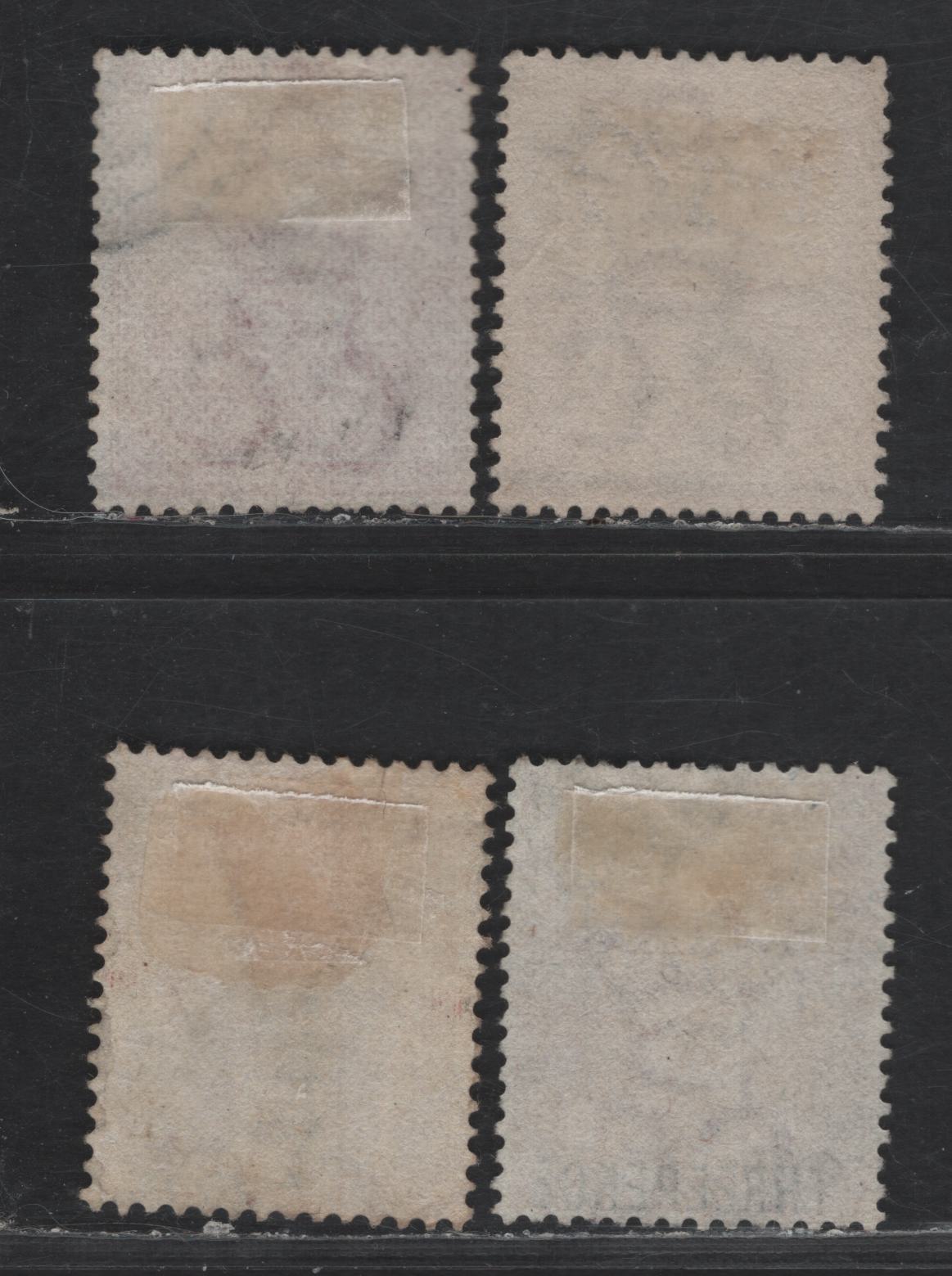 Lot 81 Cape Of Good Hope SG#29, 35-36, 39a 1d - 3d on 4d Seated Hope Queen Victoria, 1871-1880 Seated Hope Issue, 4 Fine/Very Fine Used Singles, Crown CC Wmk