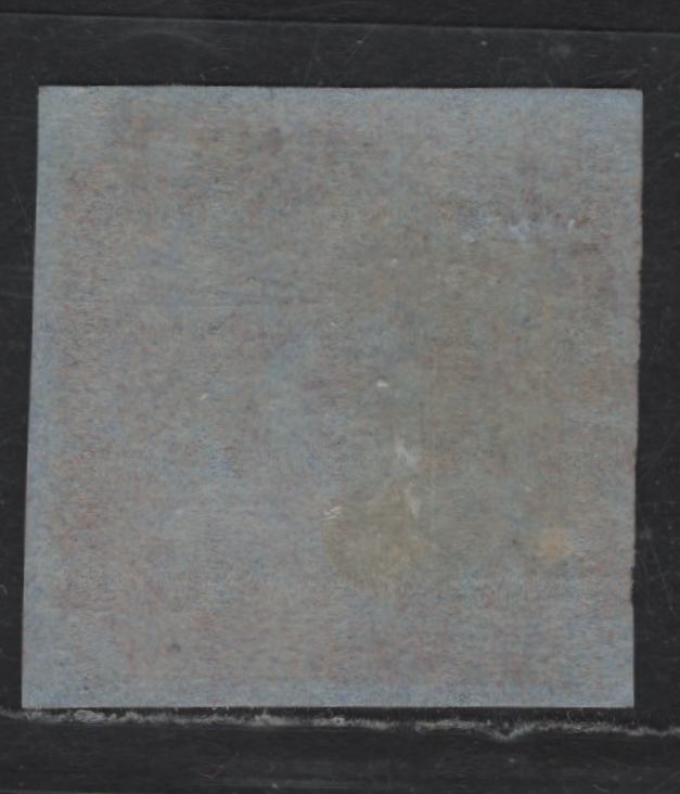 Lot 1 (C) New Brunswick #1 3d Red Flowers, 1851 Pence Issue, A Fine Used Imperf Single, Bluish Paper, Beautiful Strike Of The Rare #23 Richibucto Cancel