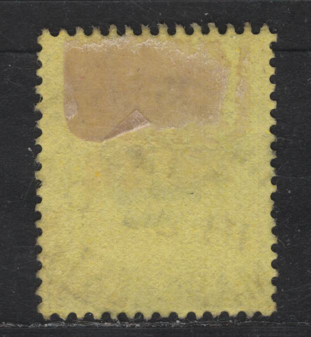 Lot 198 (C) Great Britain SG#234 3d Purple on Lemon King Edward VII, 1902-1910 King Edward VII Issue, A Very Fine Used Single, De la Rue Printing, Chalk Surfaced Paper, July 18, 1910 Manchester Registered Cancel.