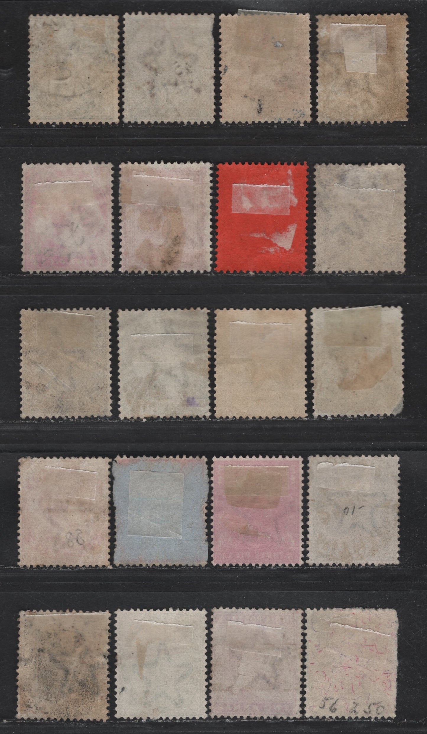 Lot 206 (C) India SG#84, 87-89, 90, 92, 94-95, 98, 100-104, 106, 111-112, 114, 116, 118 1/2a - 2a6p Deep Blue Green - Ultramarine Queen Victoria, 1882-1902 Queen Victoria Keyplates Issue, 20 Fine/Very Fine Used Singles
