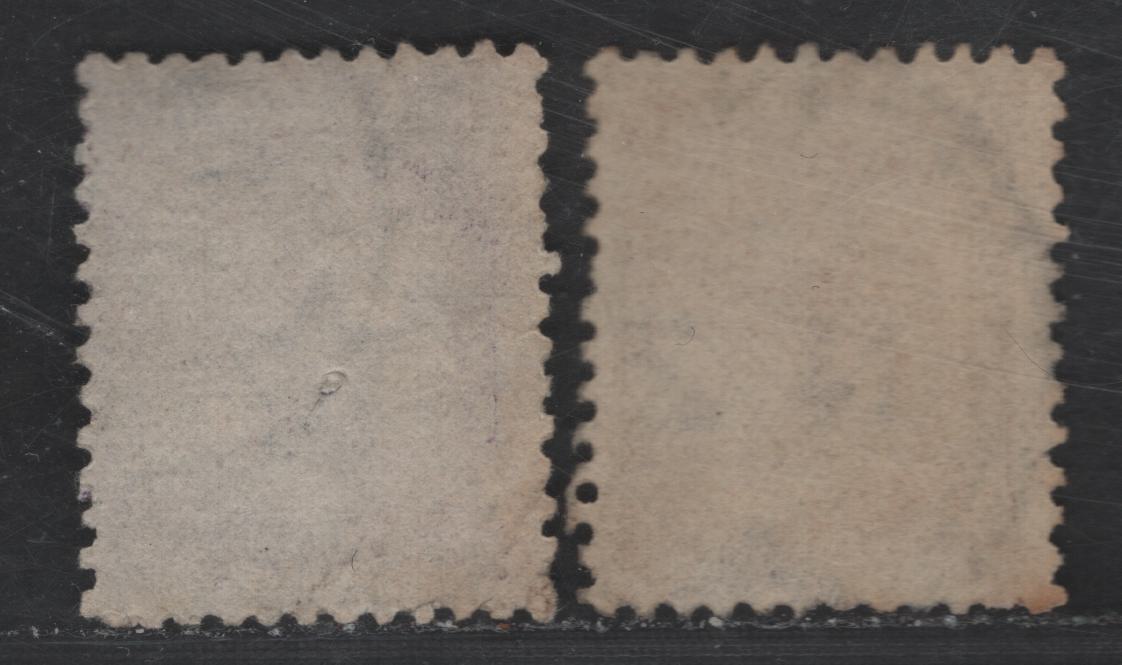 Lot 289 New Zealand SG#L1, L4 1/2d - 3d Deep Brown - Purple Lighthouse, 1891-1898 Life Insurance Department, 2 Fine Used Single, Star & NZ Wmk With Narrow Space, Perf 12x11.5