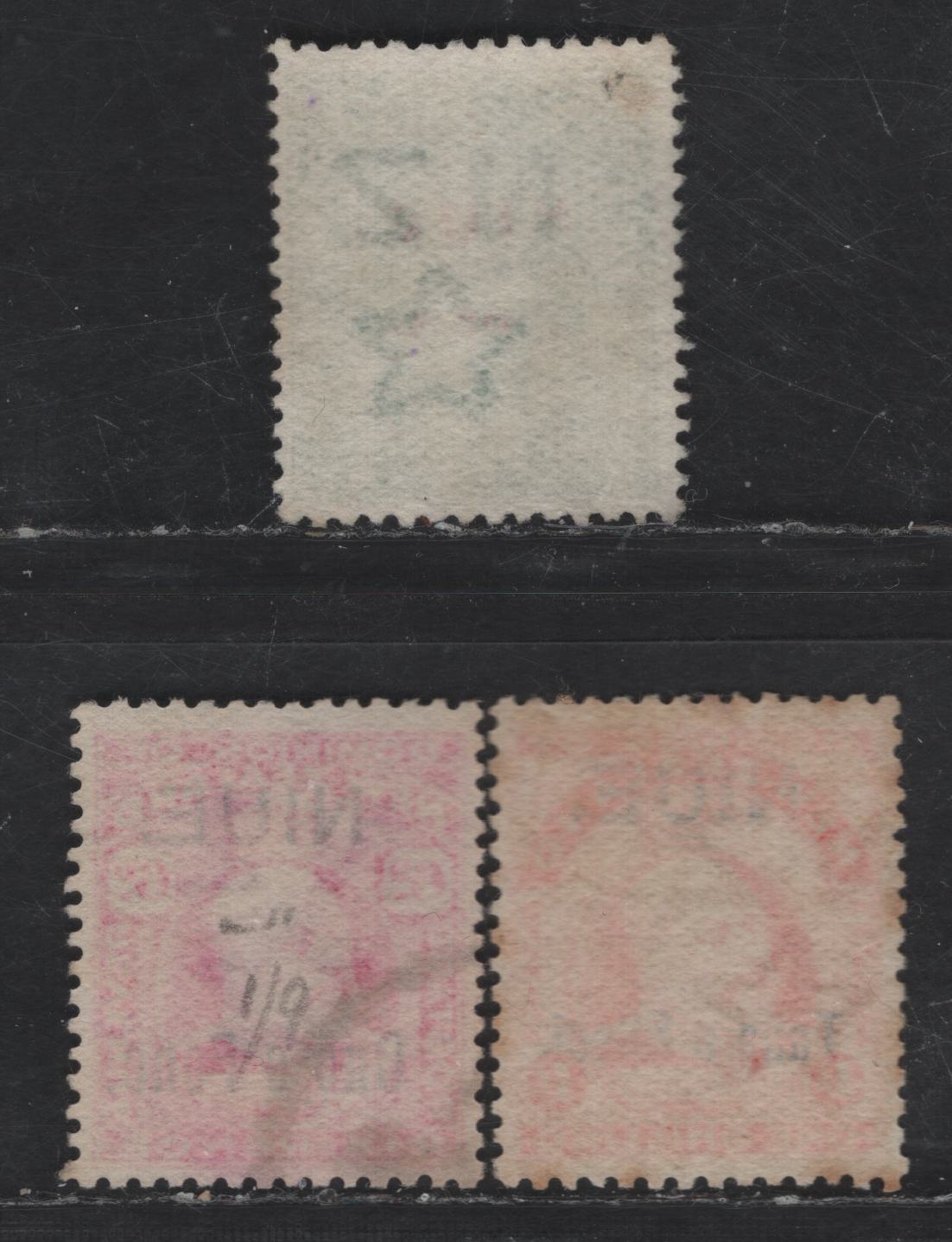 Lot 292 (C) Niue SG#17-19 1/2d - 1/- Green -Vermillion King Edward VII, 1911 Overprinted King Edward VII Issue, 3 Fine/Very Fine Used Singles