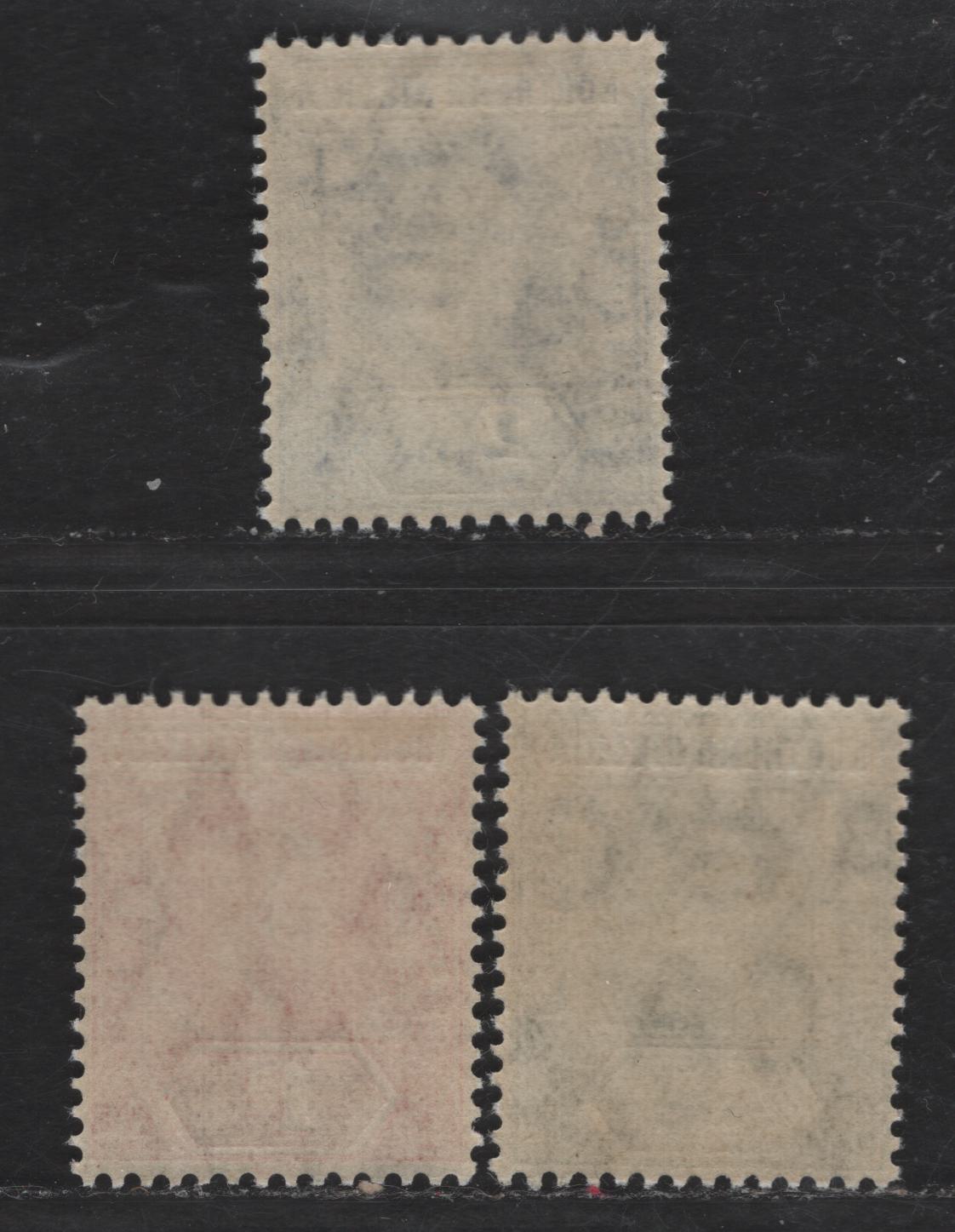Lot 300 Northern Nigeria SG#28-29, 31 1/2d - 2.5d Dull Green - Blue King Edward VII, 1905-1907 King Edward VII Universal Keyplates, 3 VFOG Singles, Multiple Crown CA Wmk