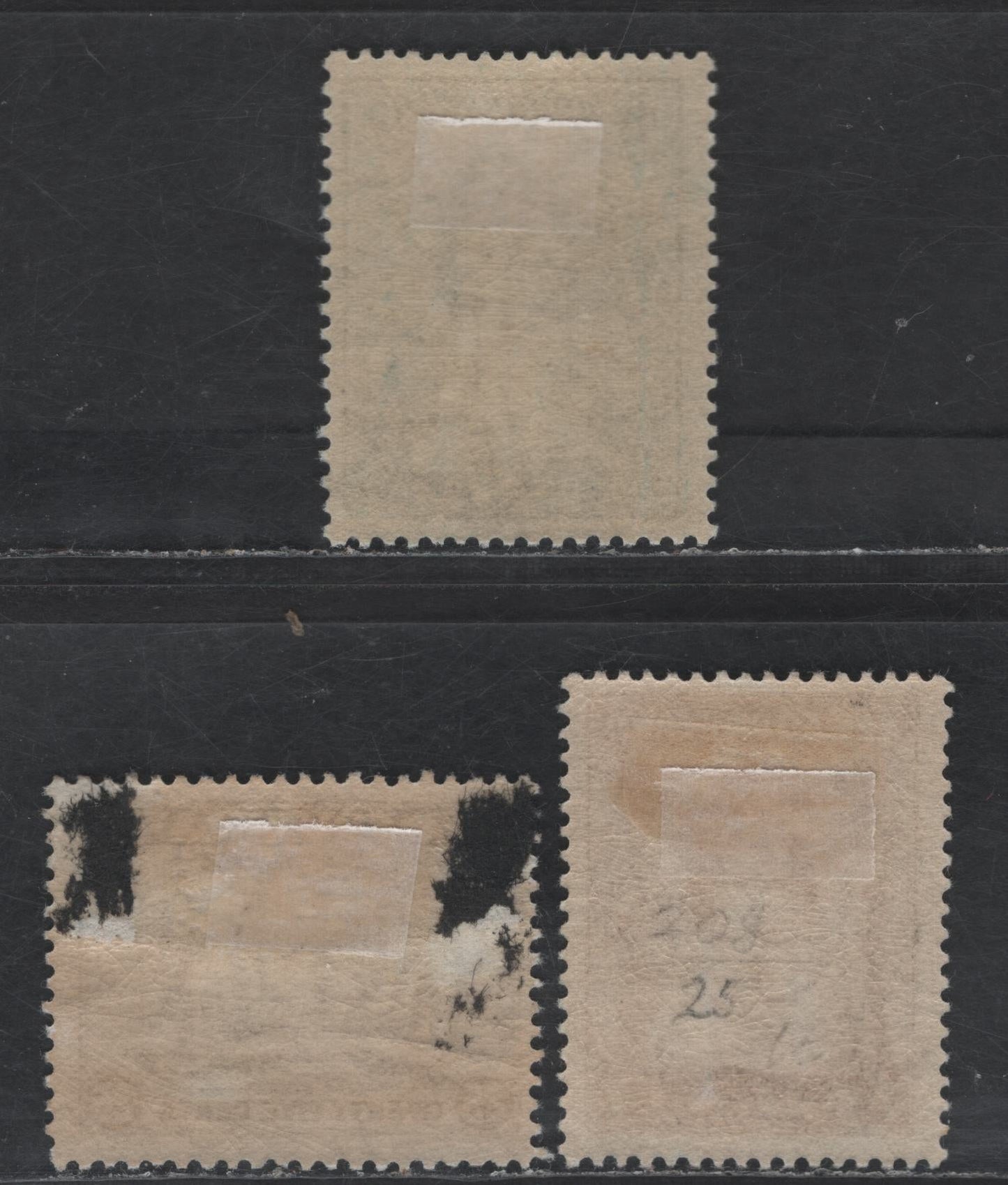 Lot 51 Newfoundland #192, 197, 208 6c - 7c Dull Blue - Red Brown Princess Elizabeth - Duchess of York, 1932 Perkins Bacon Definitive Issue, 3 FOG Singles