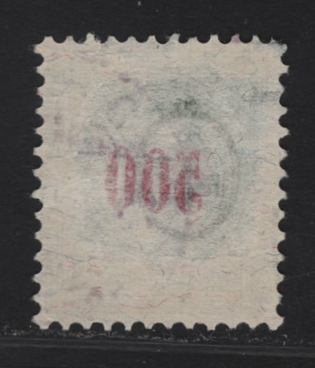 Lot 310 Switzerland SC#J28de 500c Light Green & Red Numerals, 1889-1891 Postage Dues, A Fine Used Single, Thick Cross Wmk (Type II), Inverted Frame