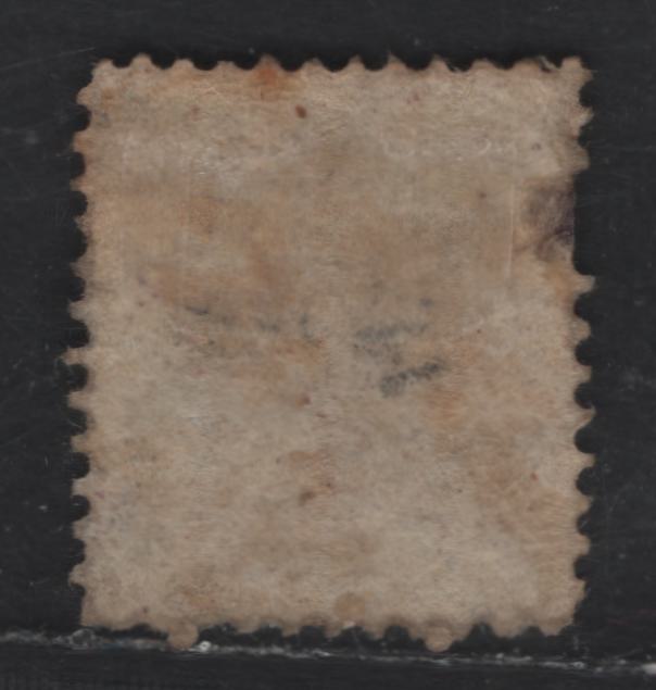 Lot 55 Trinidad SG#61 4d Deep Purple Britannia, 1862-1863 Britannia Issue, A Very Good Used Single, Thick Paper, Perf 12, Unwatermarked, Some Toning, 2 Pulled Perfs.