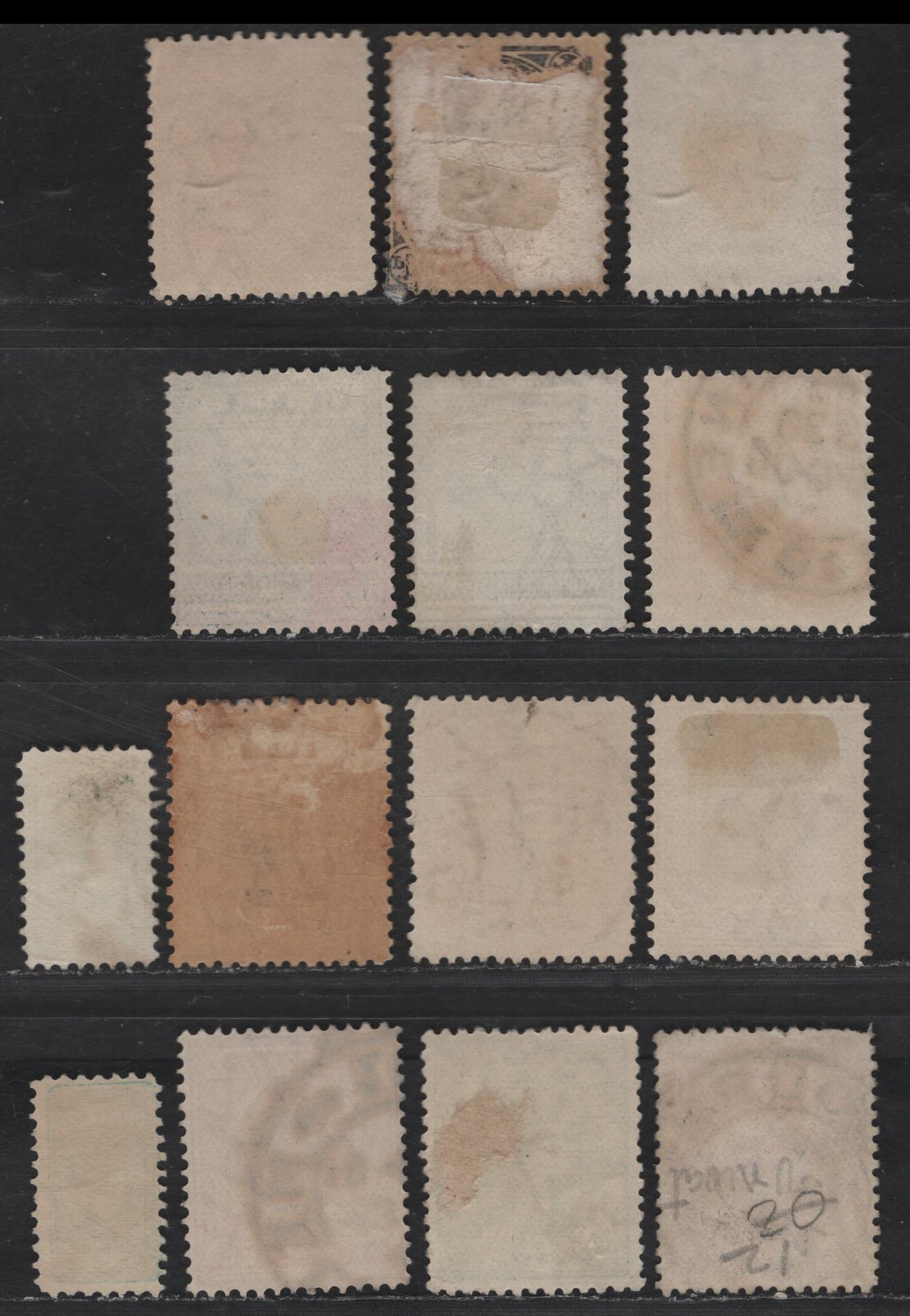 Lot 70 (C) Australia (Victoria) SG#384,c, 385, 387, 388-a, 389,a, 391-393 1/2d - 9d Emerald - Dull Rose Red Queen Victoria, 1901-1910 Postage Issue, 14 Very Fine Used Singles, V over Crown Wmk, Includes Additional Shades, Dies 1 & 3 of 1/2d & Die 3 of 1d.