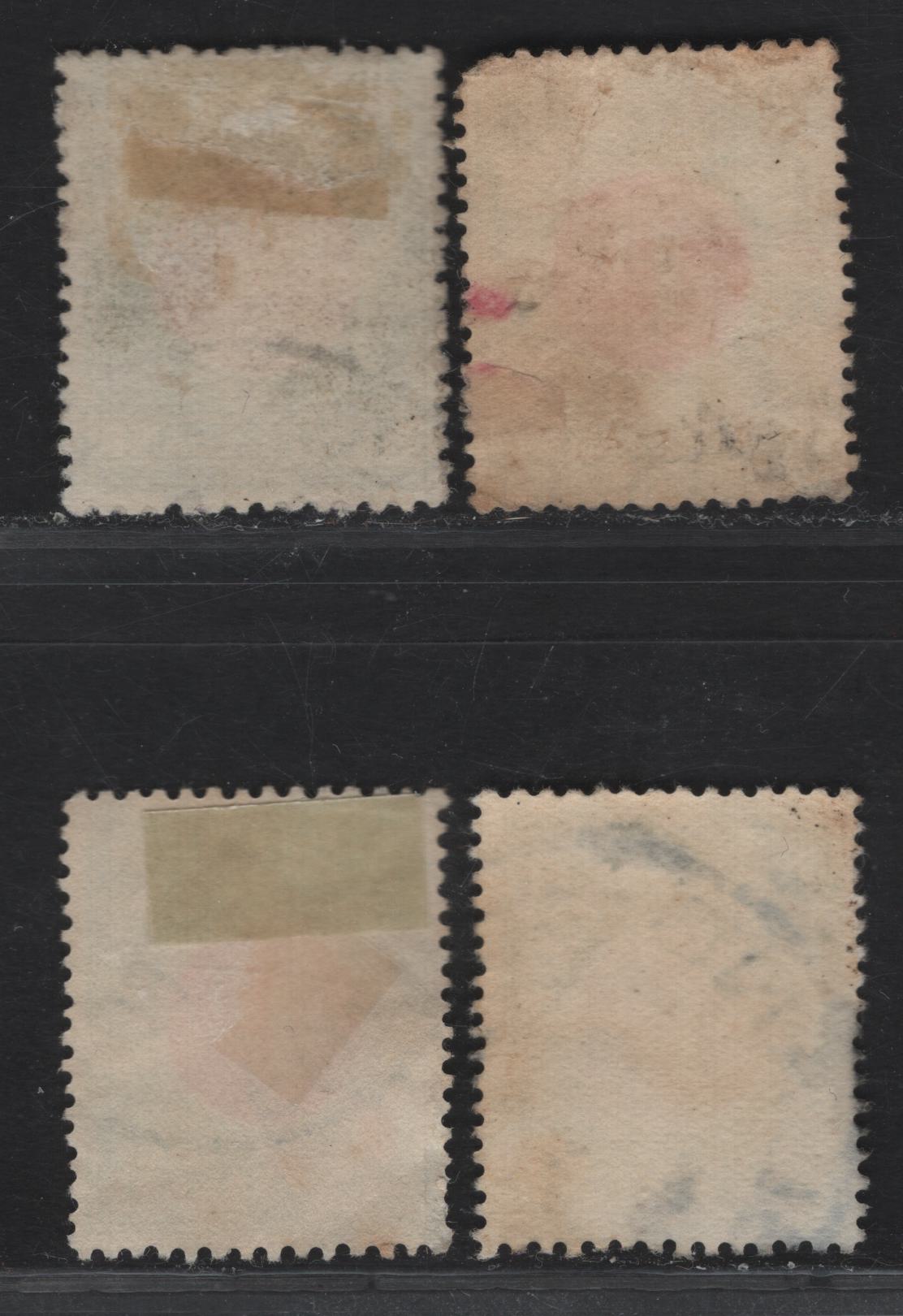 Lot 104 (C) New Zealand SG#D29-D30 1/2d - 1d Carmine & Green - Carmine & Green Numeral, 1925-1935 Postage Due, 4 Fine/Very Fine Used Singles, Additional Shades, Cowan Paper, Perf 14x15.