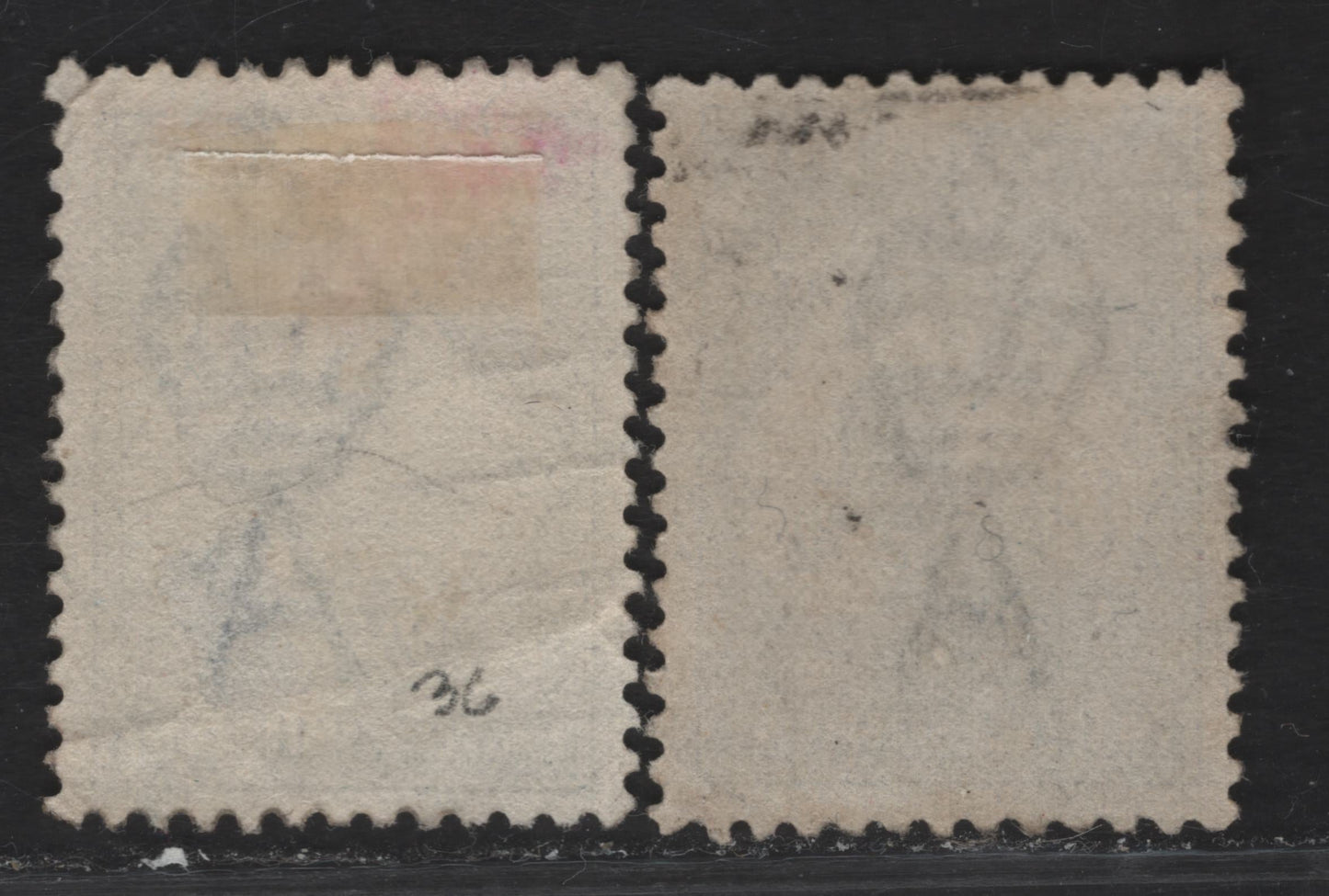 Lot 158 (C) Australia SG#36 2.5d Deep Blue & Deep Indigo Kangaroo & Map, 1915-1927 Kangaroo & Map 3rd Issue, 2 Very Fine Used Singles, 3rd Wmk
