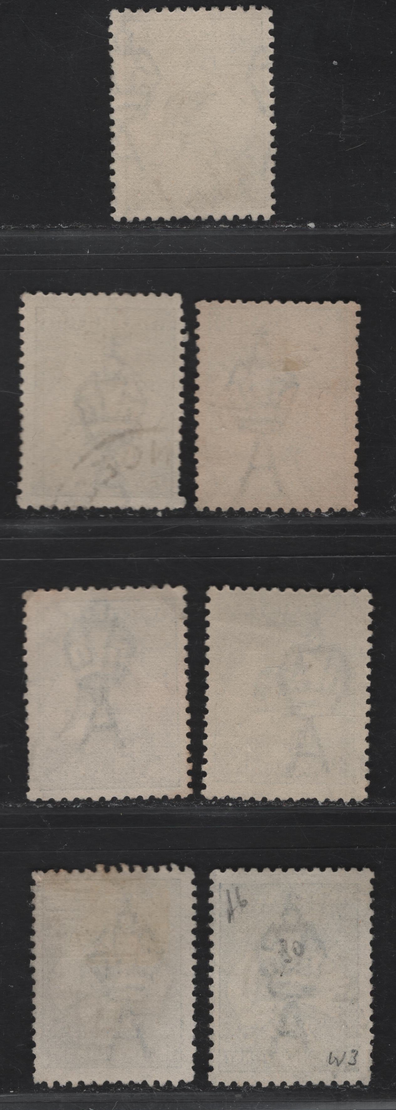 Lot 159 (C) Australia SG#35, 36, 36b 2d - 2.5d Gray - Deep Indigo Kangaroo & Map, 1915-1927 Kangaroo & Map 3rd Issue, 4 Fine Used Singles, 3rd Wmk