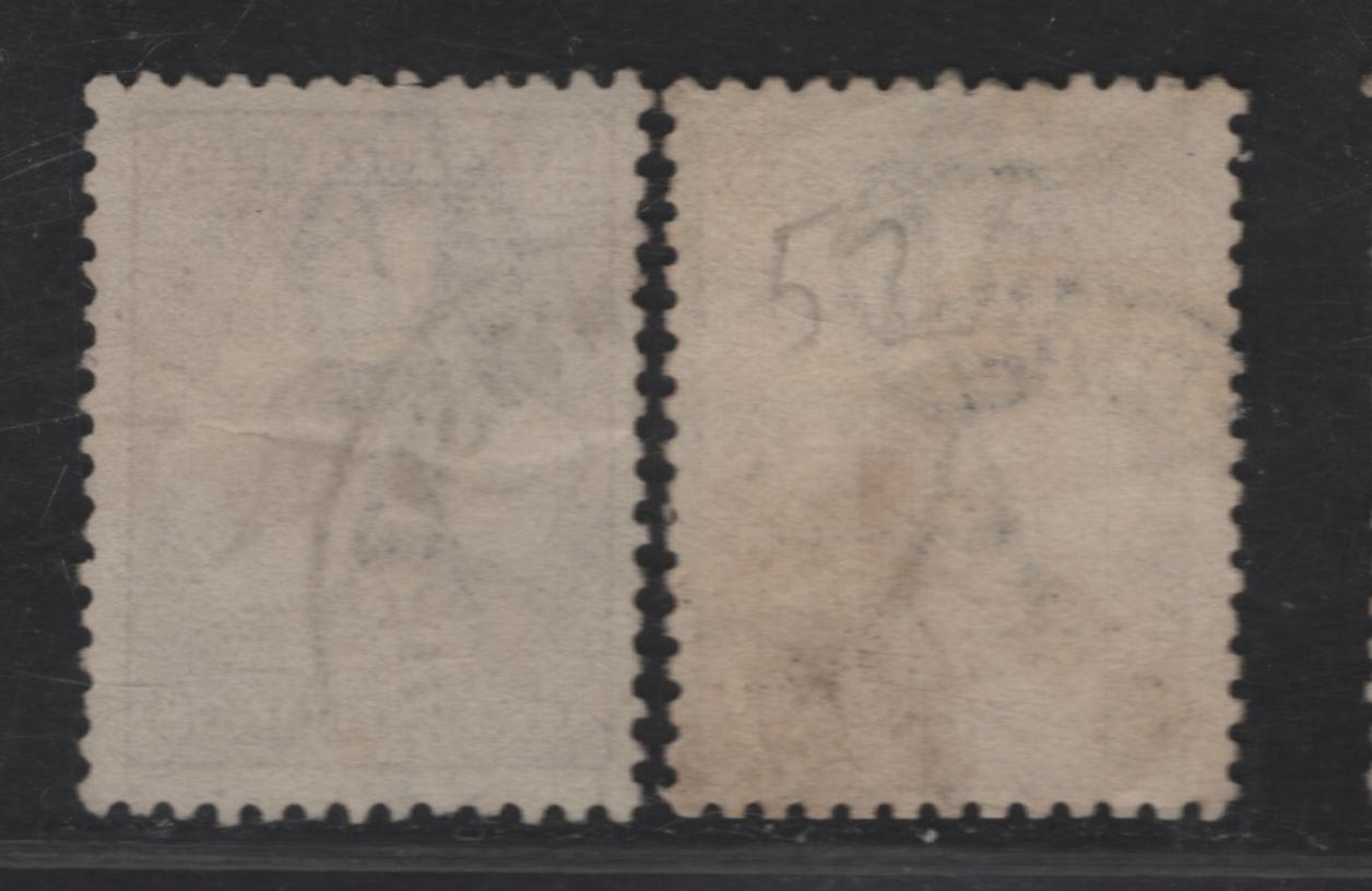 Lot 173 Australia SG#41 2/- Brown Kangaroo & Map, 1915-1927 Kangaroo & Map 3rd Issue, 2 Fine Used Singles, 3rd Wmk, Two Shades, Die 2, Small Internal Wrinkle On Brighter Shade.