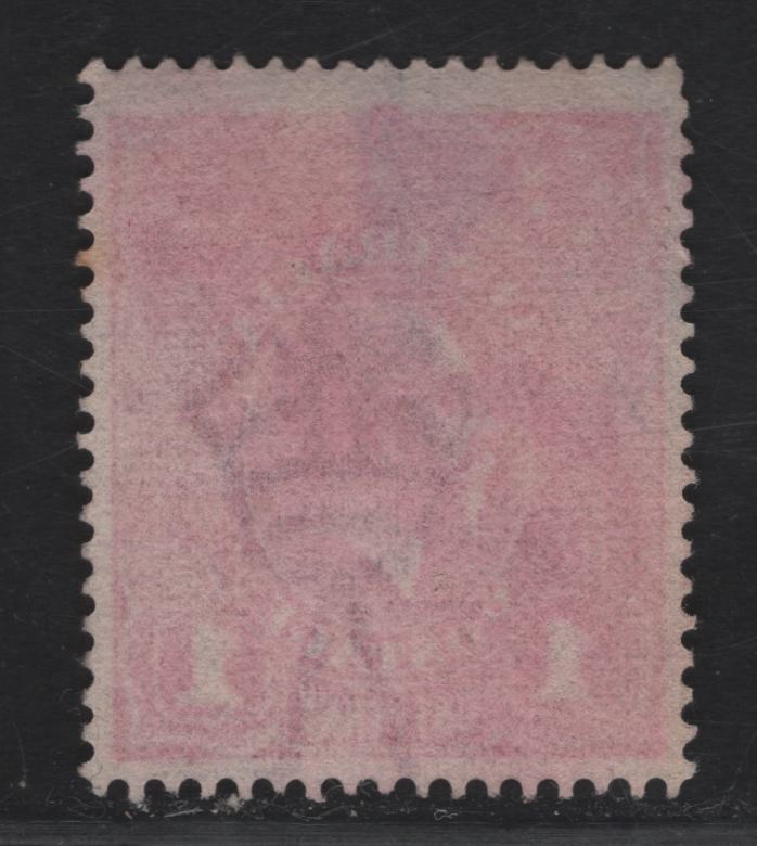 Lot 208 Australia SG#47bvar 1d Aniline Rose Red King George V, 1916-1918 KGV Heads Issue, A Very Fine Used Single, Unlisted Thin Paper, Perf 14, Should Be Listed In Brosden White.