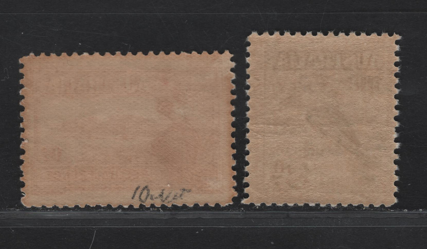 Lot 264 Australia SG#105-106 1.5d - 3d Brownish Lake - Blue Opening of Parliament House - Kookaburra, 1927 Opening of Parliament House - 4th nat'l Stamp Exhibition Issues, 2 F/VFNH Singles