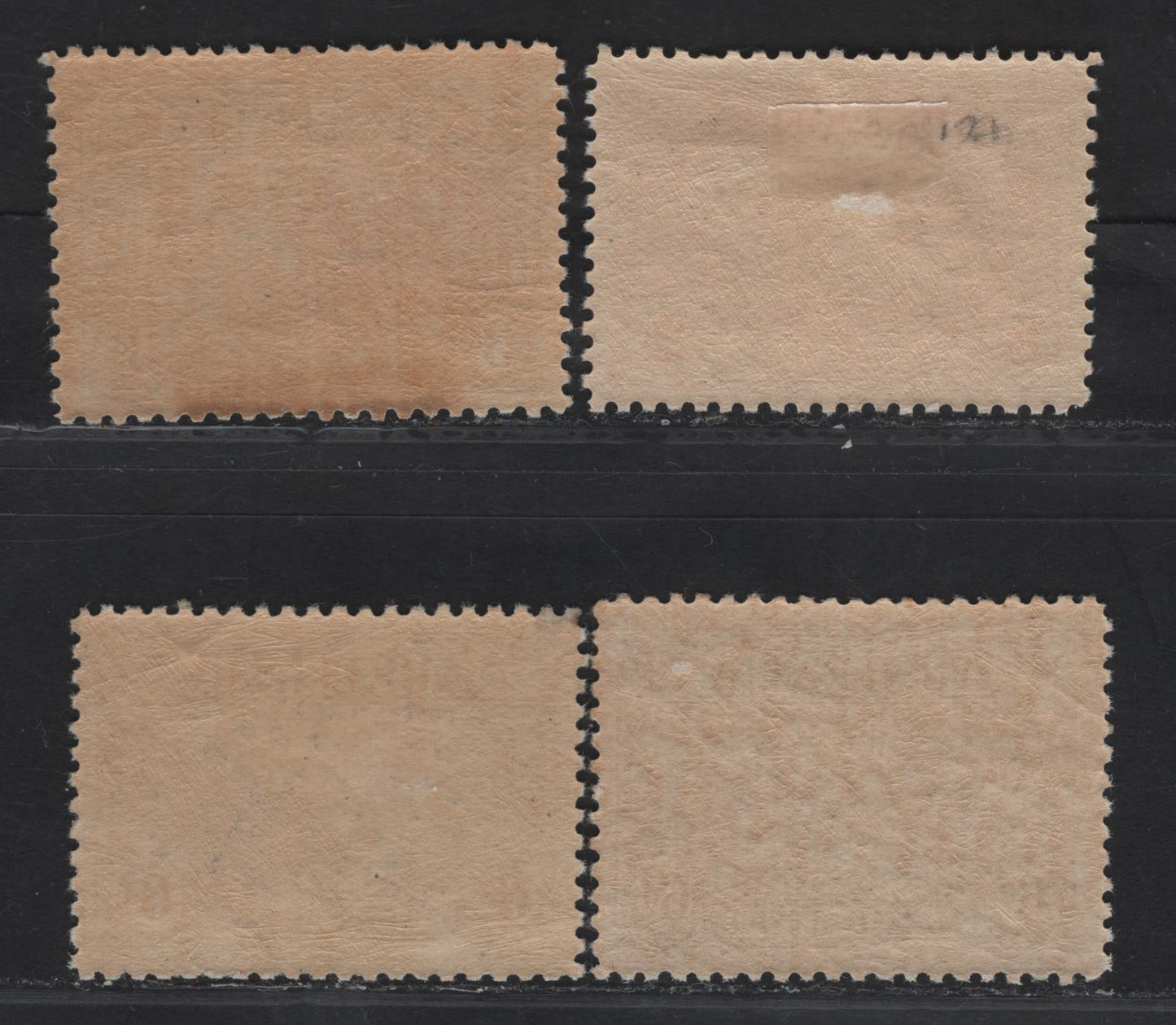 Lot 271 (C) Australia SG#121-123, 139 2d - 6d Rose Red - Sepia Fokker F VIIs, 1931-1936 Kingsford Smiths Flights Issue, 4 F/VFOG Singles, Complete Set, Including Airmails, Small Stain on 6d Violet