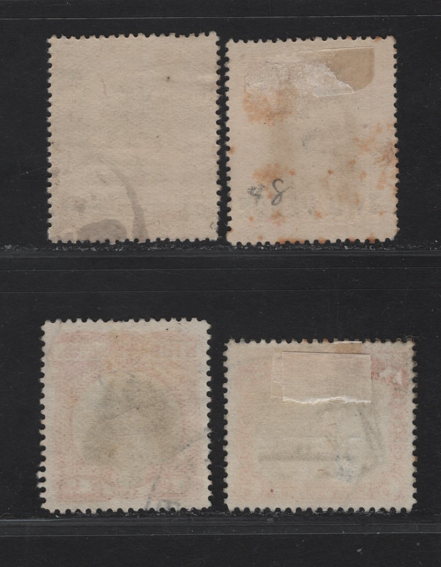 Lot 324 (C) Cook Islands SG#41, 50, 56, 60 1d - 3d Black & Deep Lake - Black & Blue Capt Cook - HMS Monowai, 1920-1932 Pictorial Issue, 4 Very Fine Used Singles, Unwatermarked