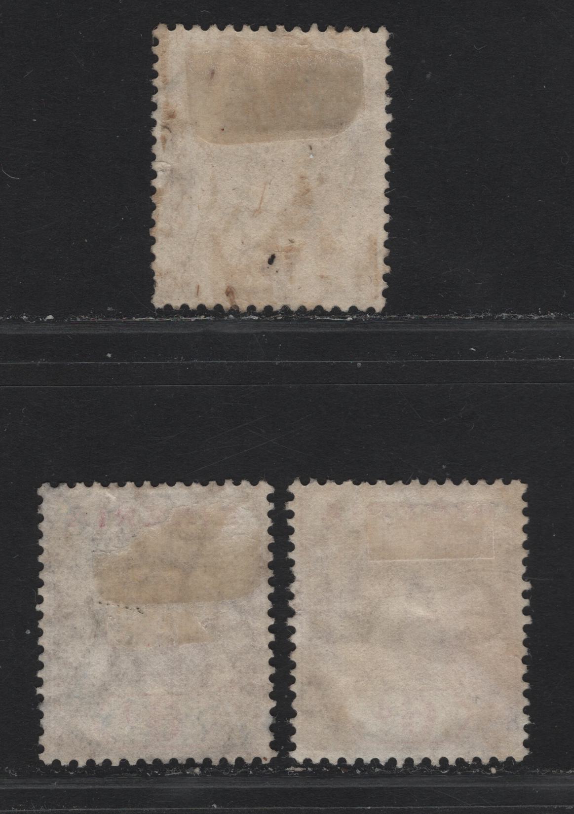 Lot 114 Nigeria SG#7 6d Bright Magenta & Dull Reddish Purple - Pale Bright Magenta & Deep Reddish Purple King George V, 1914-1929 KGV Imperium Keyplate Issue, Wmk Multiple Crown CA, 3 Very Fine Used Singles