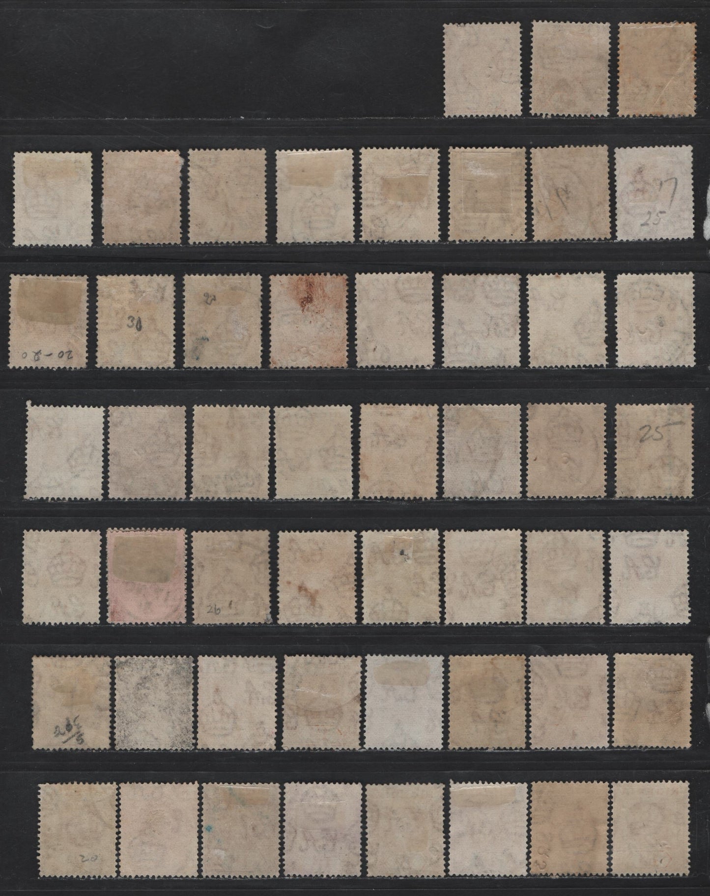 Lot 171 Nigeria SG#17 1.5d Brownish Orange King George V, 1921-1932 KGV Imperium Keyplate Issue, Wmk Multiple Script CA, 52 Fine/Very Fine Used Singles, Shade Study Group Of Used Examples, Selected For Light Cancels, Unsorted As to Shades.