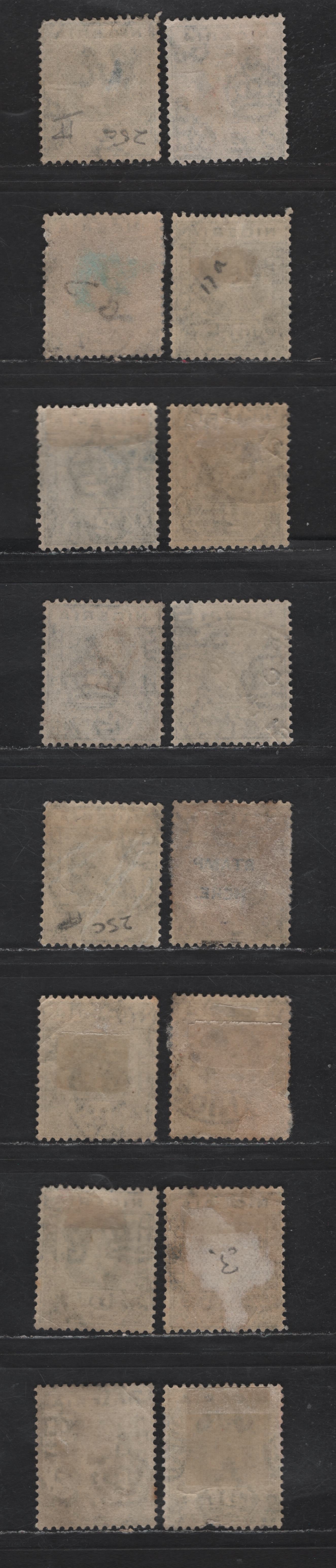 Lot 181 Nigeria SG#18a 2d Deep Slate - Pale Gray Blue King George V, 1921-1932 KGV Imperium Keyplate Issue, Wmk Multiple Script CA, 16 Fine/Very Fine Used Singles, Dated Examples With Various Shades, Most Dates Between 192401927