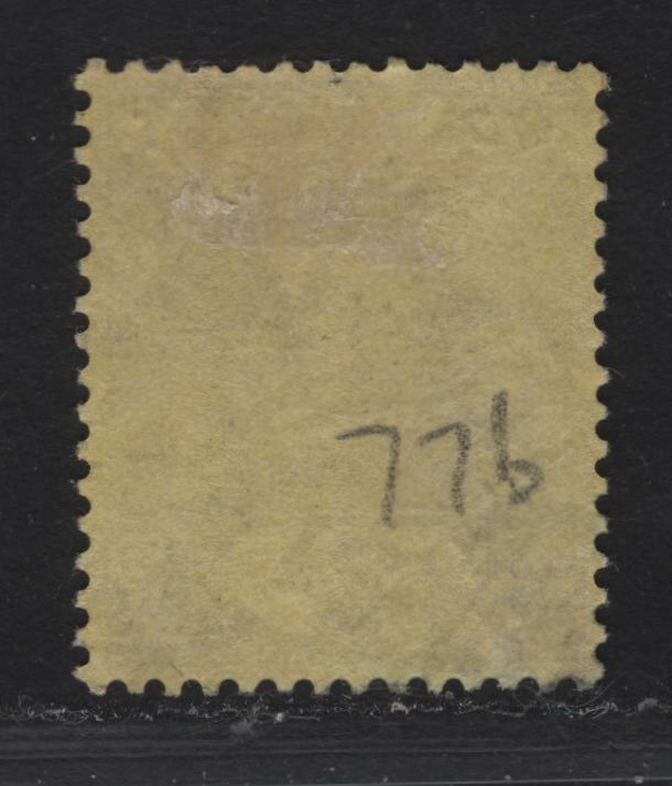Lot 19 Gold Coast #77aw 3d Purple On Yellow, 1913-1921 King George V Imperium Keyplate Issue, Wmk Multiple Crown CA, A Fine Used Single With Inverted Watermark, Die 1