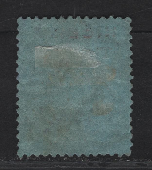 Lot 232 Nigeria SG#27 2/6 Deep Gray & Bright Red King George V, 1921-1932 KGV Imperium Keyplate Issue, Wmk Multiple Script CA, A Very Fine Used Single, Gray Blue Paper, Die 2, Postally Used With Moderate Parcel Cancel.