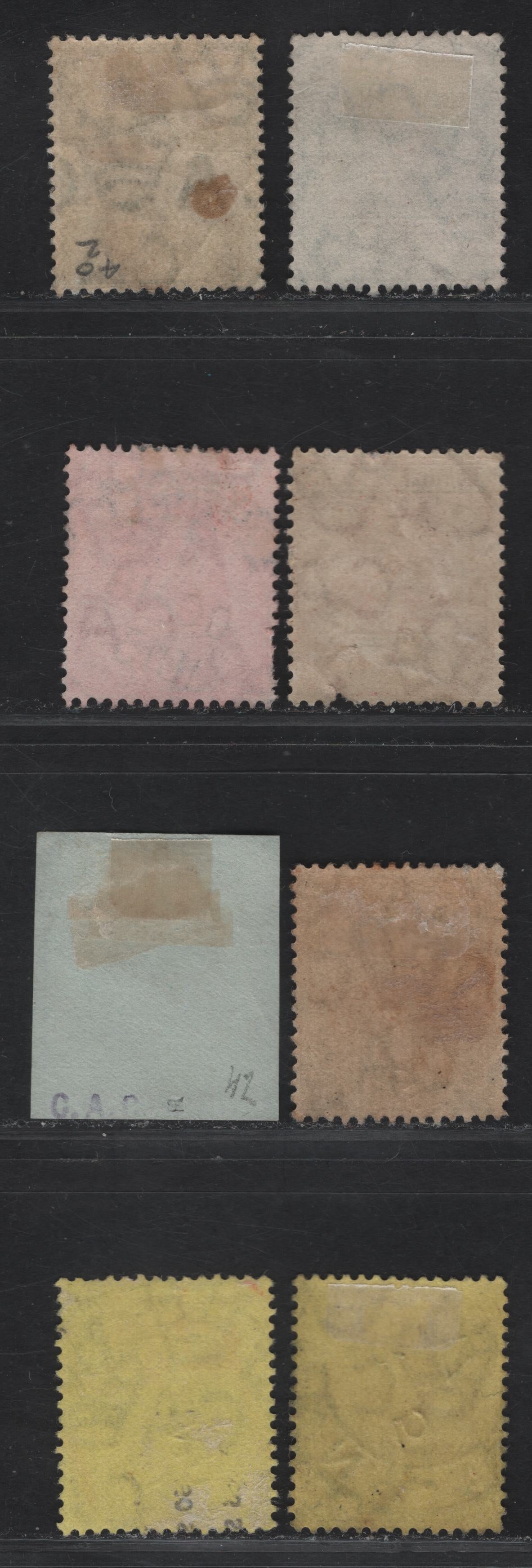 Lot 292 Northern Nigeria SG#40-43 1/2d - 3d Deep Green - Chocolate & Reddish Purple Brown King George V, 1912 KGV Imperium Keyplate Issue, 8 Very Fine Used Singles, Some Shade Variety