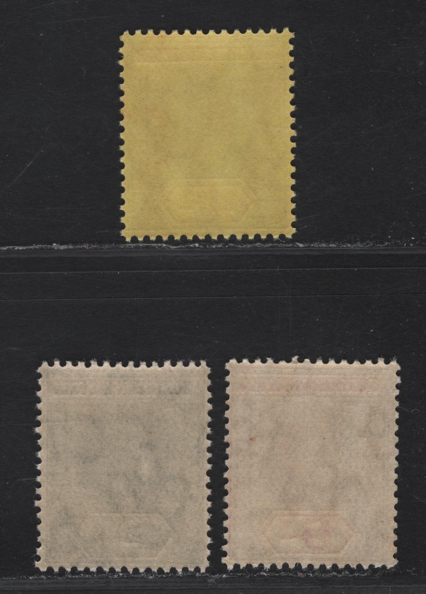 Lot 293 Northern Nigeria SG#42, 44, 47 2d - 9d Gray - Reddish Purple & Red King George V, 1912 KGV Imperium Keyplate Issue, 3 F/VFNH Singles