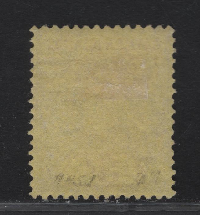 Lot 3 Cayman Islands #45 3d Purple On Yellow, 1912-1920 King George V Imperium Keyplate Issue With Wmk Multiple Crown CA, A Fine Used Single