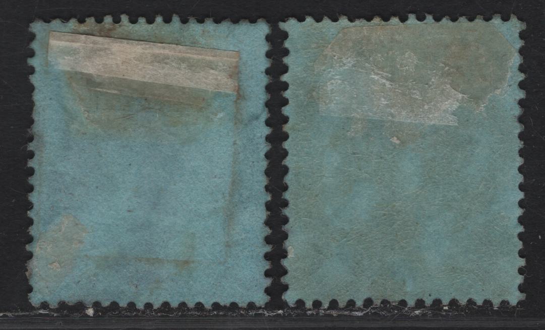 Lot 303 Northern Nigeria SG#49 2/6 Deep Gray & Bright Red - Gray Black & Bright Red King George V, 1912 KGV Imperium Keyplate Issue, 2 Fine Used Singles, Medium Parcel Cancel Strikes, Little On The Smudgey Side, Scarce Postally Used.