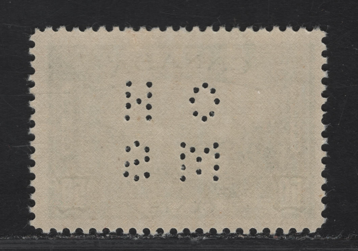 Lot 321 (C) Canada #O9-244 50c Deep Bright Bluish Green Vancouver Harbour, 1938 Pictorial Issue, A FOG Single On Paper-Gum Type CBN-O, Perf 11.95x12. 4 Hole OHMS, Pos. 1