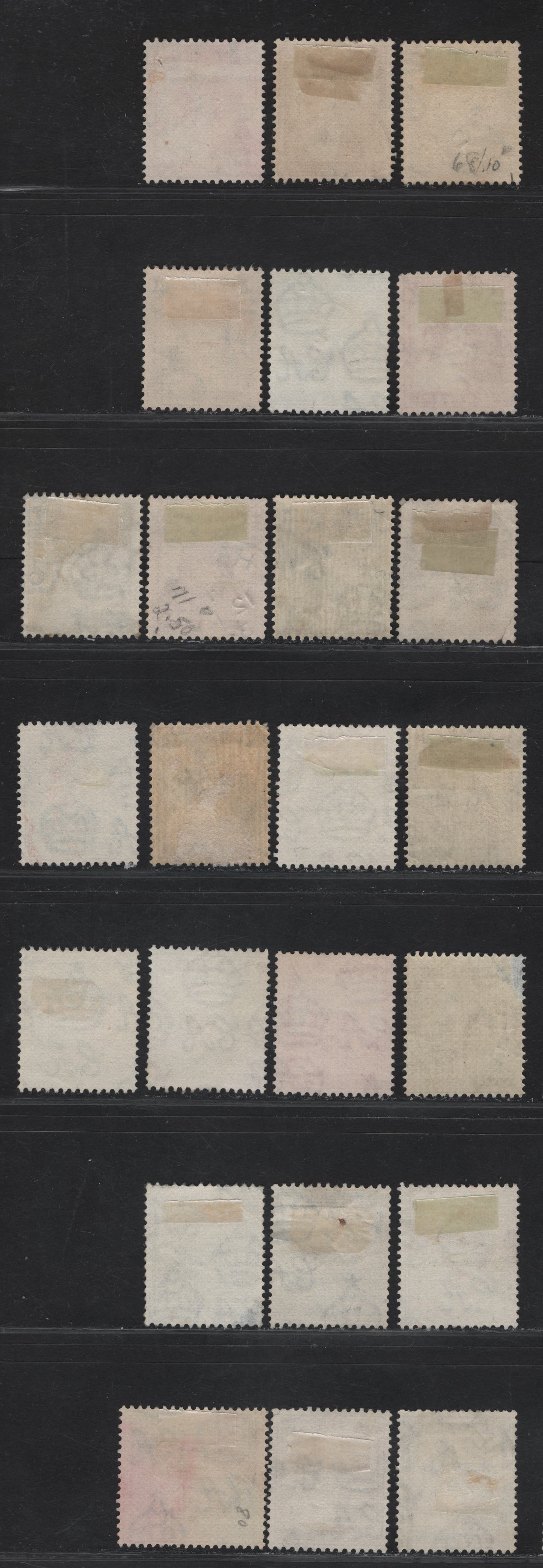 Lot 123 Palestine SG#90-91, 93-94a, 95-98, 102, 104-105, 108-a 2m - 100m Greenish Blue - Turquoise Blue Rachel's Tomb - Dome Of The Rock, 1927-1945 Pictorial Issue, 14 Fine/Very Fine Used Singles, 1928 Printings On vertically Ribbed Paper