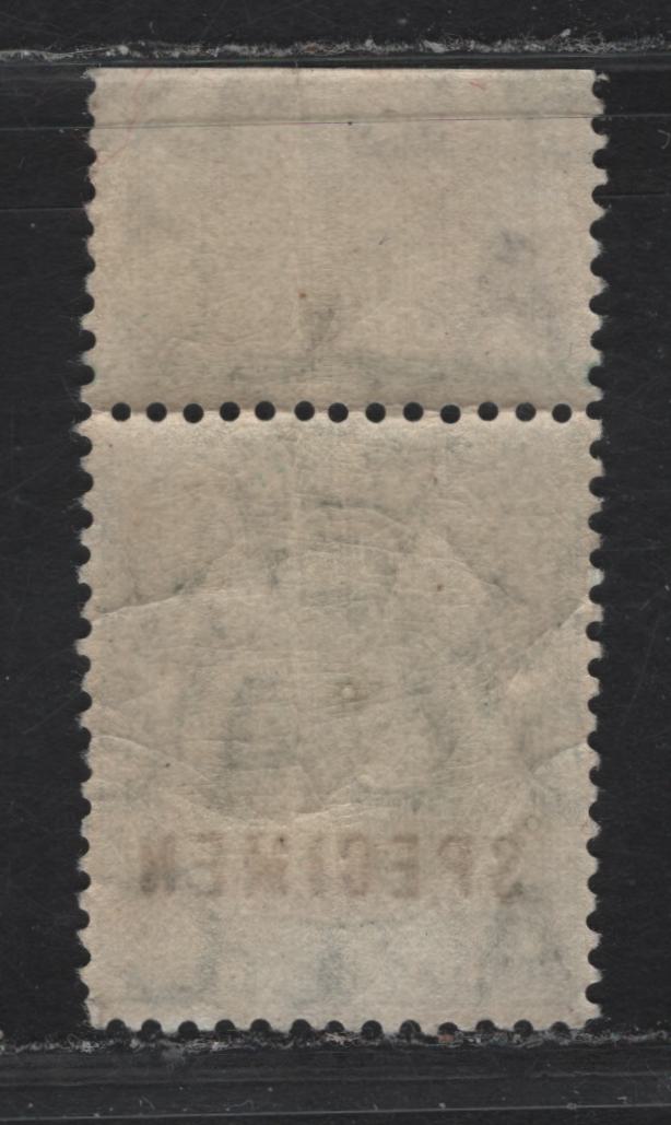 Lot 155 Southern Nigeria SG#45s 1/2d Green King George V, 1912 KGV Keyplate Issue, A Fine Unused Single, Specimen Overprint, Part OG & Vertical Gum Crease, Scarce, As Fewer Than 400 Likely Issued.